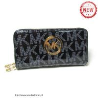 michael kors logo signature glad groot zwart portefeuilles Rotterdam Shop xoj5v557